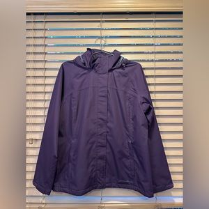 Women’s Eddie Bauer Large Purple Raincoat